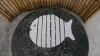 Product image 4 of the product “Folding table in shape of fish, made of wood. 33cm Height. White painted top. ”